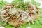 Crispy catfish salad with green mango