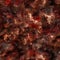 Crispy charred burnt flesh texture 3D illustration seamless texture