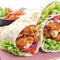 Crispy Chicken Delight: Whopper Hamburger Chicken Sandwich Wrap