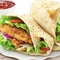 Crispy Chicken Delight: Whopper Hamburger Chicken Sandwich Wrap