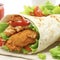 Crispy Chicken Delight: Whopper Hamburger Chicken Sandwich Wrap