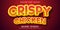 Crispy chicken text, comic style text effect