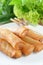 Crispy Chinese Traditional Spring rolls food