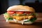 Crispy and crunchy chicken katsu sandwich with lettuce, tomato, and mayo