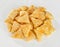 Crispy and crunchy Salty wheat 3d Triangle shape  Papad  tri angle corn puff  fryums or frymus  snack food  Indian Pouch Packing