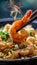 Crispy deep fried shrimp tempura with succulent shrimp in a golden, crispy coating