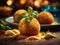 Crispy Delicious Arancini, deep fried Sicilian balls of rice. Meat sauce and mozzarella