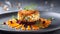 Crispy and Delicious Crab Cake a Gourmet Delight. Culinary Photography. Generative AI