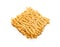 Crispy and dry instant square noodle.