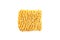 Crispy and dry instant square noodle.