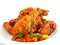 Crispy fired fish with sweet sour and spicy sauce
