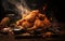 Crispy Fried Chicken: Studio Lighting for Culinary Perfection. Generative By Ai