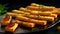 crispy grilled cheese sticks close-up