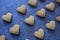 Crispy heart shape cookies