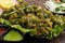 Crispy Indian Chaat Snacks Palak Pakoda Bhajji Chat Or Paalak Pakora Bajji Bhajiya Rich In Fiber Vitamin Mineral And Protein Is