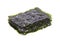 Crispy nori seaweed isolated on white background. Japanese food nori. Dry seaweed sheets
