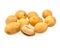 Crispy peanut isolated on white background.