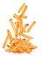 Crispy Potato Fries flying ingredients.