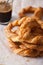 crispy twist bread with sesame snack for coffee break