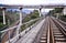 The crisscross Railway tracks