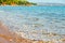 Cristal clear sea water on Halkidiki beach, Greece.