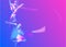Cristal Confetti. Blur Multicolor Serpentine. Digital Foil. Tran