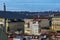 Cristo de Rei and Lisboa old town aerial panorama. Lisbon, Portugal