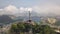 Cristo Redentor Christ The Redemeer. Aerial of Landmark of Rio De Janeiro Brazil