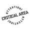 Critical Area rubber stamp