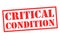 CRITICAL CONDITION Rubber Stamp