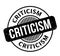 Criticism rubber stamp