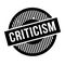 Criticism rubber stamp