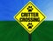 Critter Crossing Street Sign