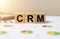 CRM inscription. Management and customers concept