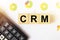 CRM inscription. Management and customers concept
