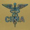 CRNA Nurse, Medical symbol caduceus nurse practitioner CRNA vector, coloring medical symbol