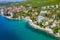 Croatia, Adriatic coast, beautiful town of Opatija and Volosko