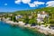 Croatia, Adriatic coast, beautiful town of Opatija and Volosko