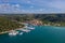 Croatia - Aerial landscape view around Skradin city