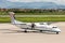 Croatia Airlines Dash-8 on tarmac at Zagreb Airport