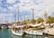 Croatia, cruise ships moored at Trogir quayside
