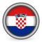 Croatia flag button