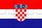 Croatia Flag Jigsaw Puzzle, 3d illustration