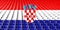 Croatia flag stadium seats, Croatia flag