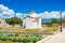 Croatia, Holy Cross church in old town of Nin in Dalmatia