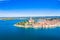 Croatia, Istria, beautiful old town of Rovinj on Adriatic sea coastline