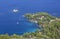 Croatia - The landscape and the coast of Peliesac peninsula near Zuliana from Sveti Ivan peak