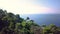 Croatia. Makarska. View of the coastal pine Park and the sea from a height