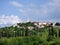 Croatia, Motovun, panorama of the country from far