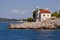 Croatia, Prisnjak Lighthouse on an islet of Murter archipelago